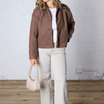 KUT - Ever Long Sleeve Jacket – Chocolate