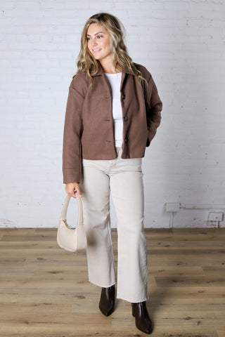 KUT - Ever Long Sleeve Jacket – Chocolate