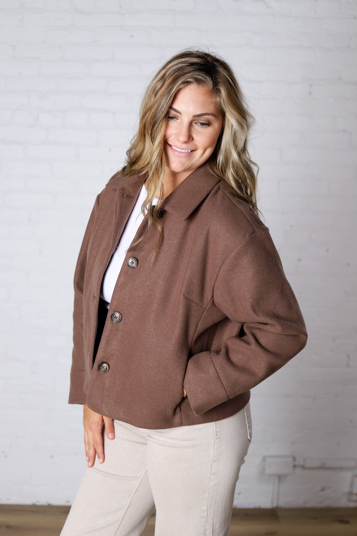 KUT - Ever Long Sleeve Jacket – Chocolate