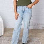 KUT Fay Ankle Straight Leg Denim - Unite Wash