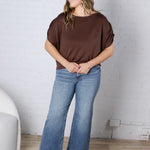 KUT Jean Wide Leg Clean Hem - Ablaze Wash