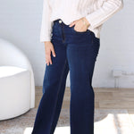 KUT Jean Wide Leg Clean Hem Denim - Attributable