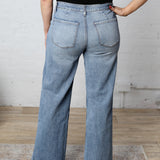 KUT Jodi Wide Leg Denim w/ Slash Front Pockets Denim - Vital FINAL SALE
