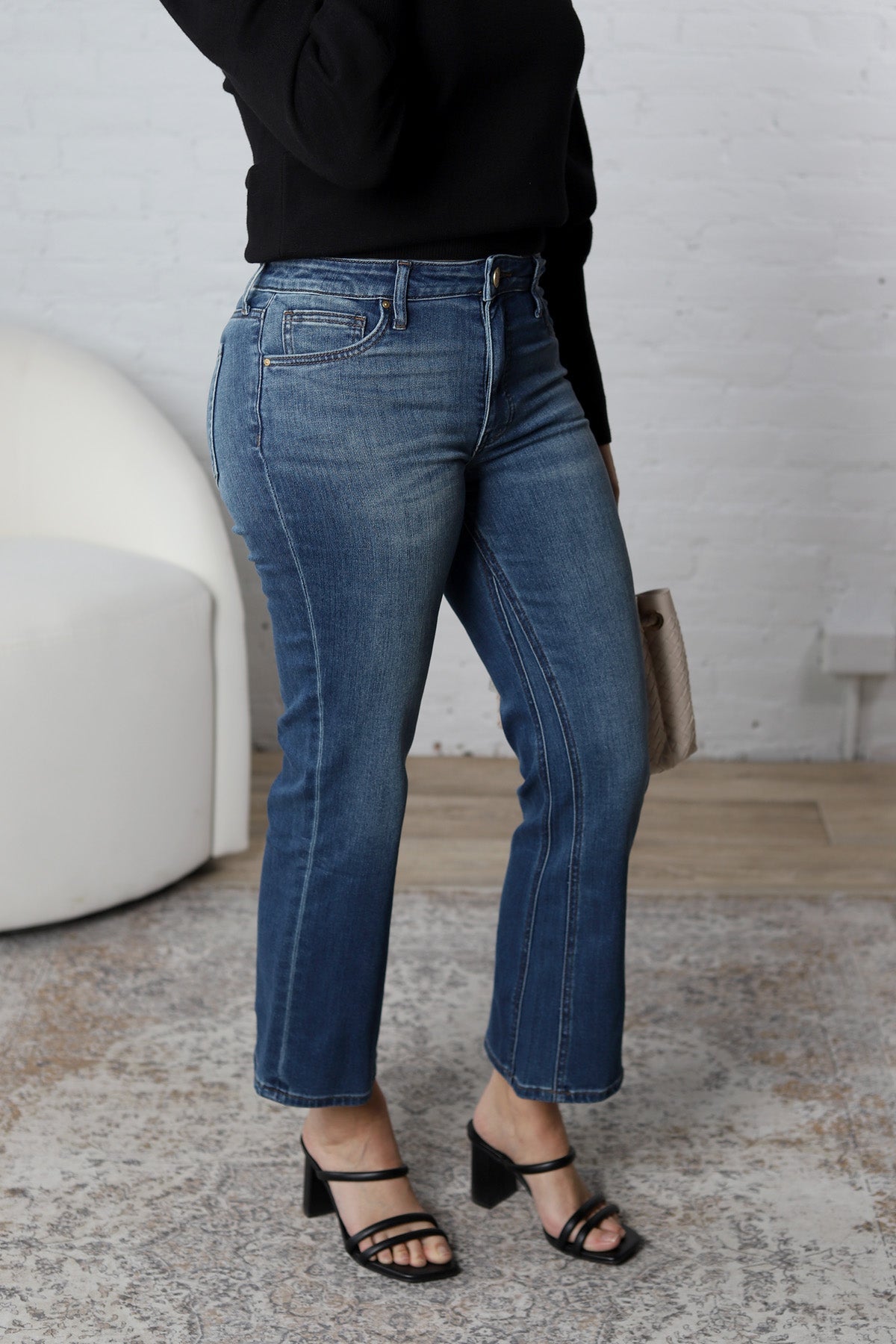 KUT Kelsey Ankle Flare Regular Hem Denim - Miracles - FINAL SALE