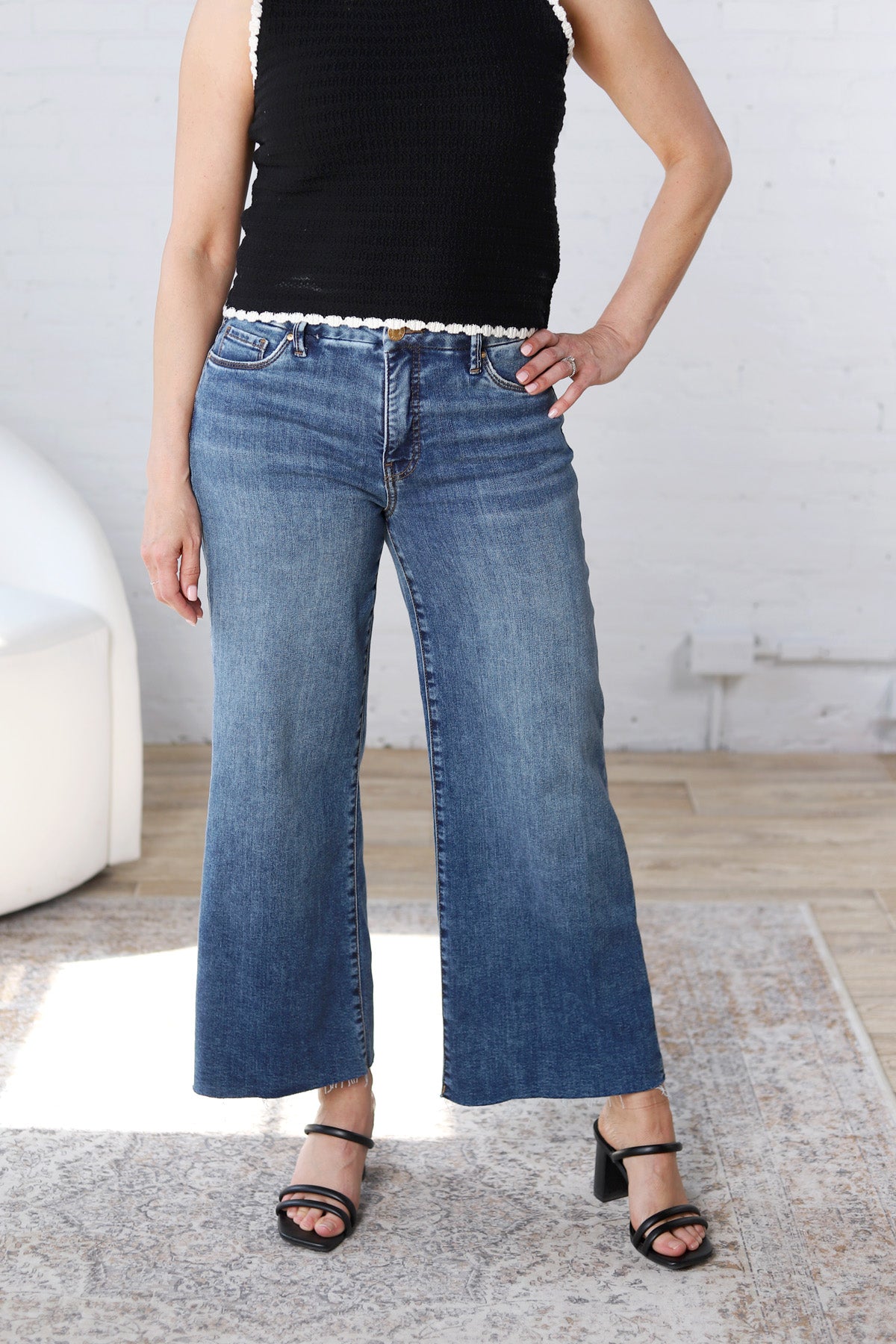 KUT Meg Wide Leg Denim - Family Wash