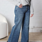 KUT Meg Wide Leg Denim Long - Family Wash