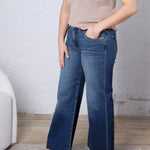 KUT Meg Wide Leg Raw Hem - Rad Wash