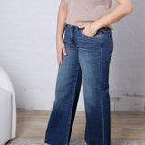 KUT Meg Wide Leg Raw Hem - Rad Wash