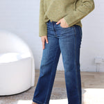KUT Pattie Straight Leg 5 Pocket - Razor