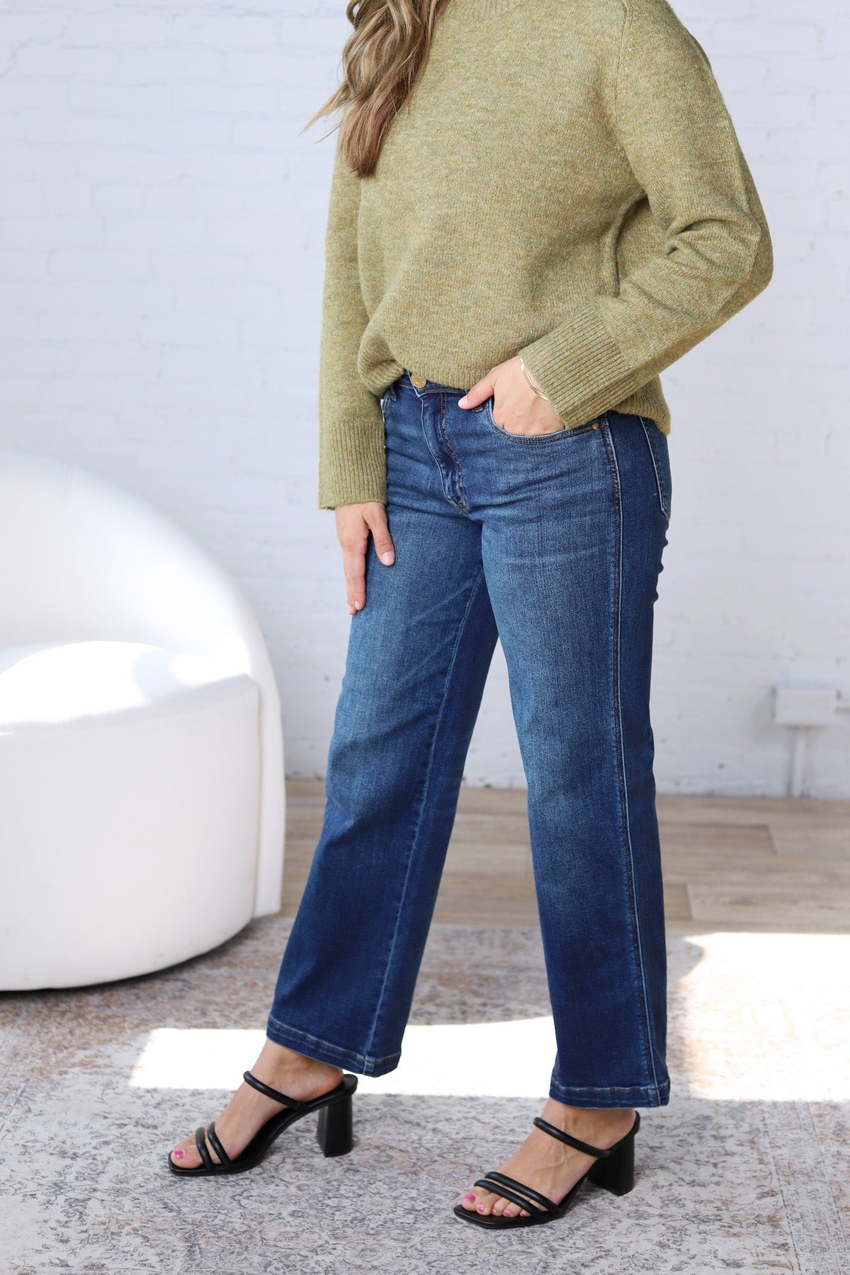 KUT Pattie Straight Leg 5 Pocket - Razor