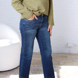 KUT Pattie Straight Leg 5 Pocket - Razor
