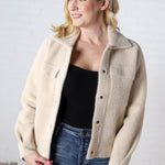 KUT Perla Button Down Jacket with Pockets