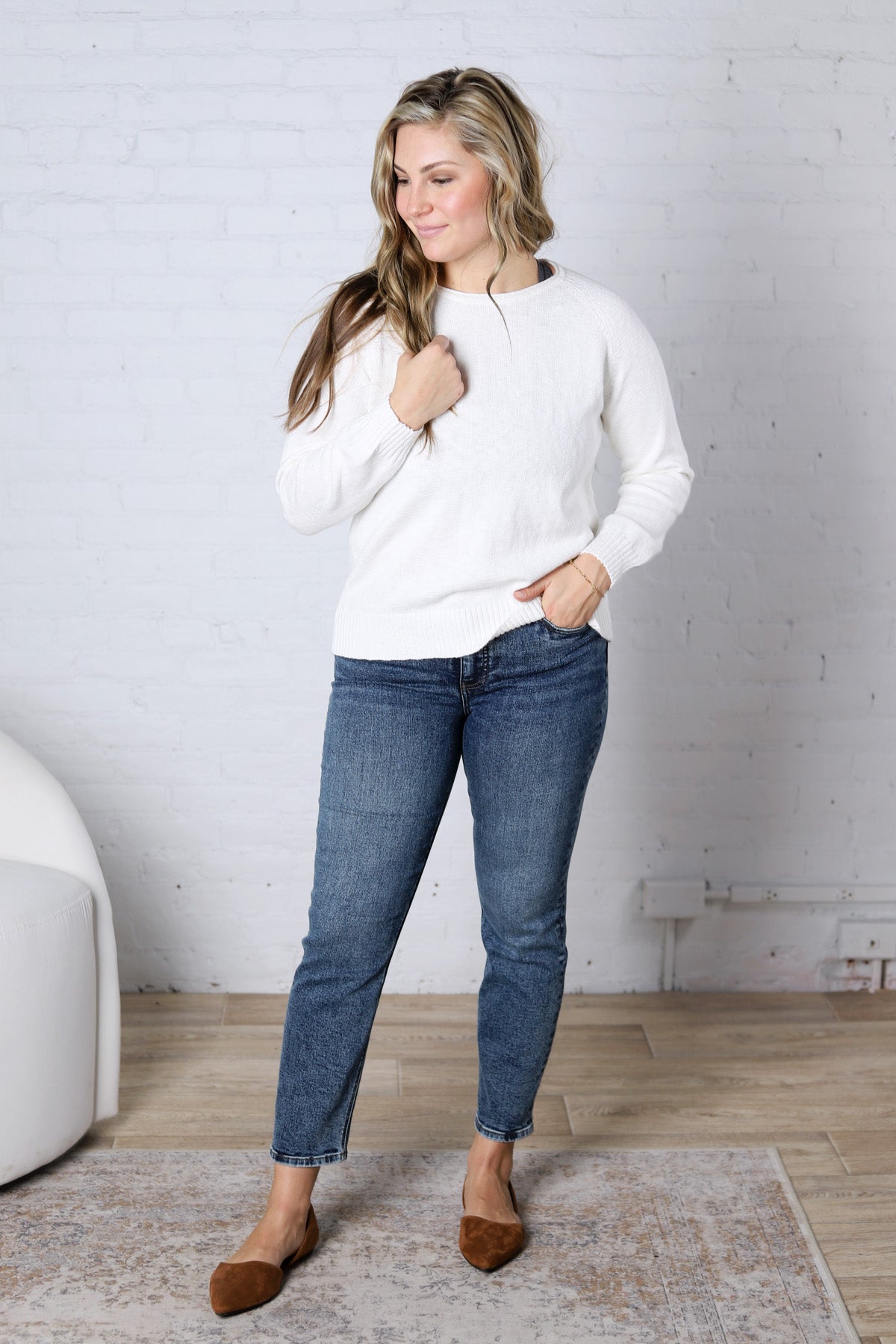 KUT Rachael High Rise Jean Regular Hem - Radiant Wash