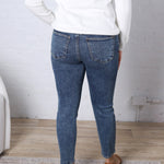 KUT Rachael High Rise Jean Regular Hem - Radiant Wash