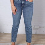KUT Rachael High Rise Jean Regular Hem - Radiant Wash FINAL SALE