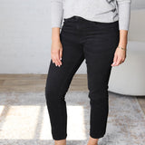 KUT Rachael High Rise Mom Denim - Uplifting