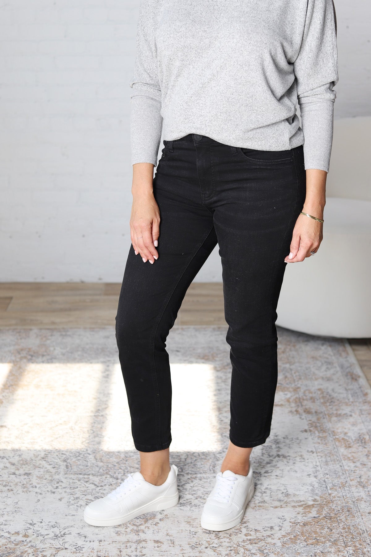 KUT Rachael High Rise Mom Denim - Uplifting - FINAL SALE