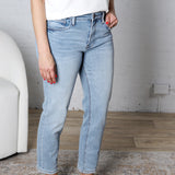 KUT Rachael Mom Jean Regular Hem Denim - Mature Wash FINAL SALE