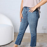 KUT Rachael Mom Raw Hem Denim - Braveness