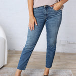 KUT Rachael Mom Raw Hem Denim - Braveness