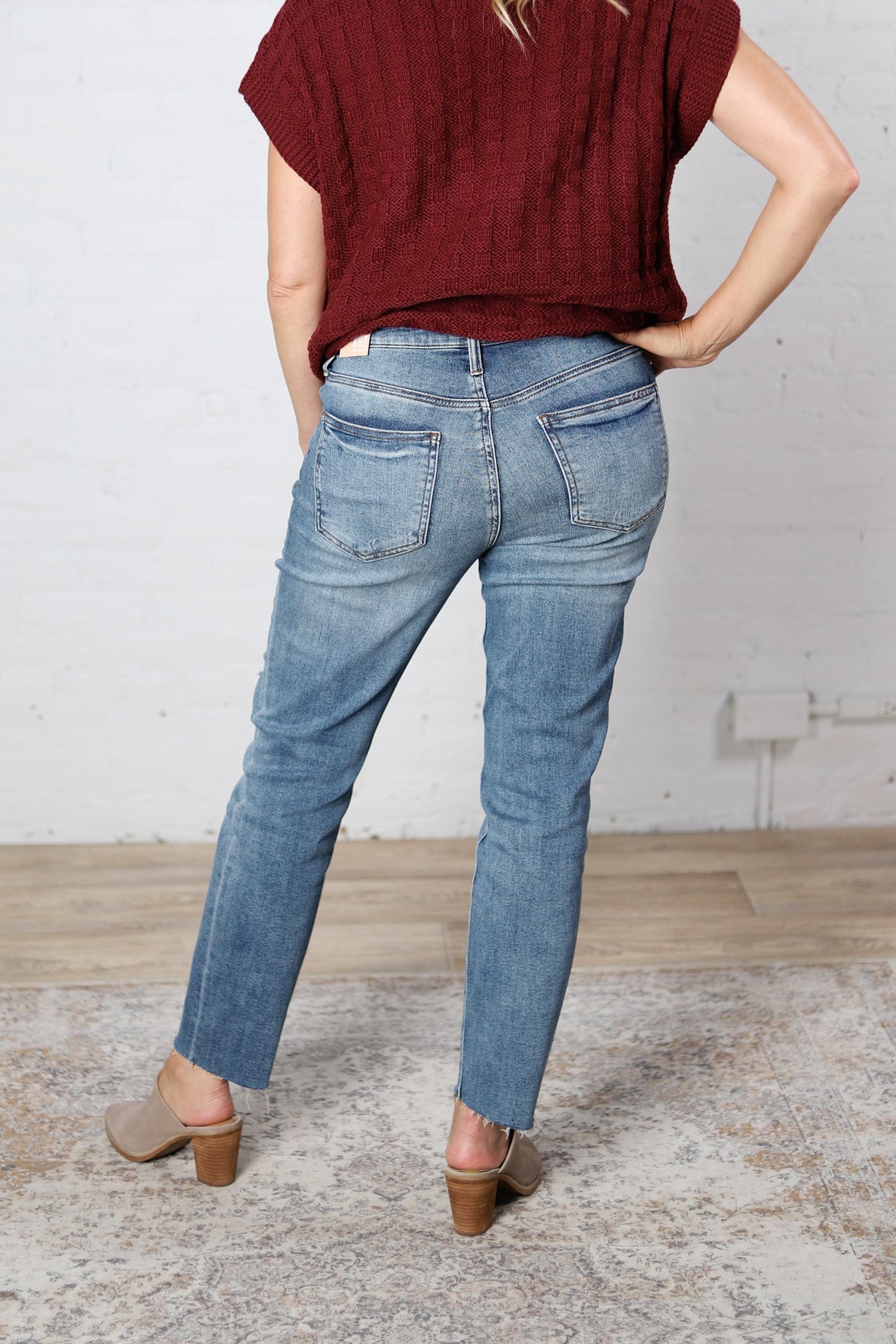 KUT Rachael Mom Raw Hem Denim - Magically