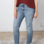 KUT Rachael Mom Raw Hem Denim - Magically