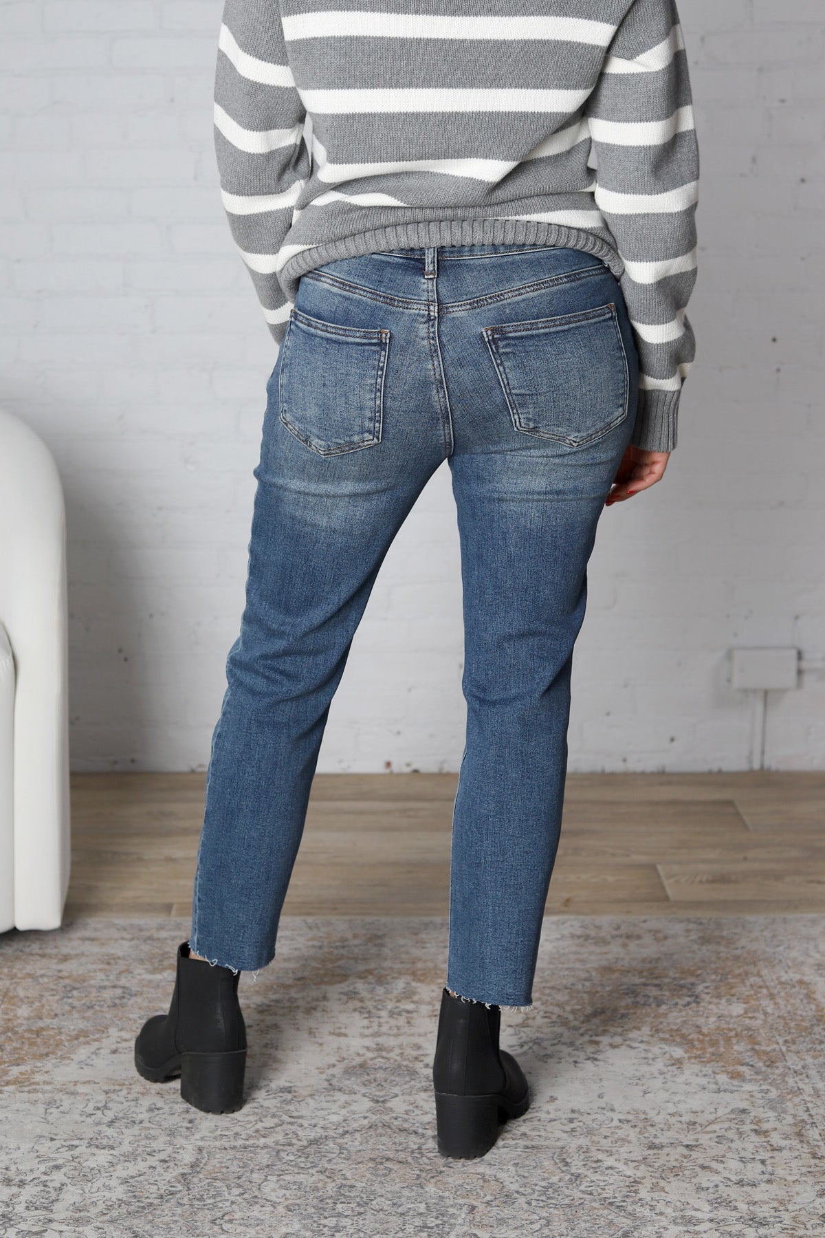 KUT Rachael Raw Hem Denim - Braveness