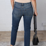 KUT Reese Straight Raw Hem Denim - Acquired - FINAL SALE