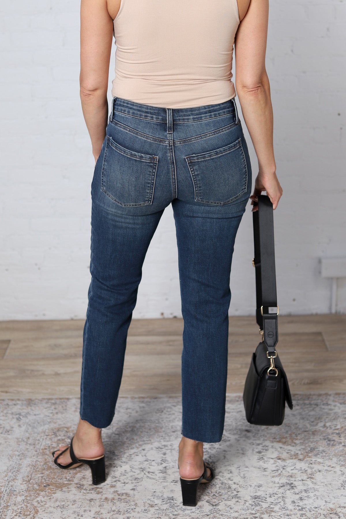 KUT Reese Straight Raw Hem Denim - Acquired - FINAL SALE