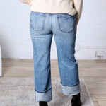 KUT Sienna Straight Leg Roll Up - Love