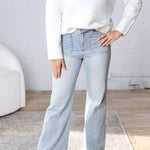 Kaelyn High Rise Wide Leg with Patch Pocket FINAL SALE