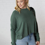 Kaida Relaxed Fit Sweater - Dark Green