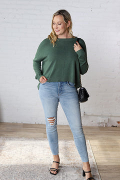 Kaida Relaxed Fit Sweater - Dark Green