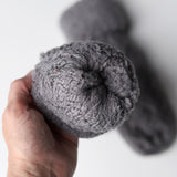 Kallee Cable Knit Mittens: Grey