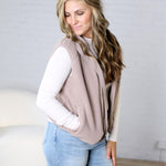 Kamryn Thermal Fleece Vest w/ Pockets - Earth Grey