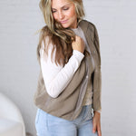 Kamryn Thermal Fleece Vest w/ Pockets - Olive