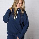 Kassidy Pullover Fleece Hoodie - Blue Thunder