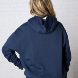 Kassidy Pullover Fleece Hoodie - Blue Thunder