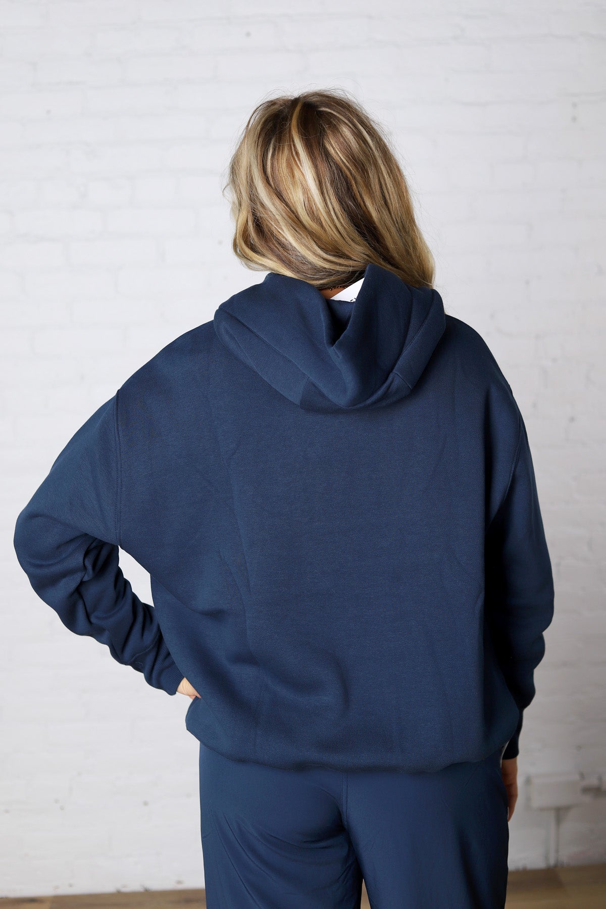 Kassidy Pullover Fleece Hoodie - Blue Thunder