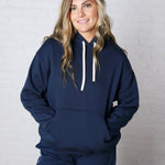 Kassidy Pullover Fleece Hoodie - Blue Thunder
