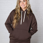 Kassidy Pullover Fleece Hoodie - Coffee Bean