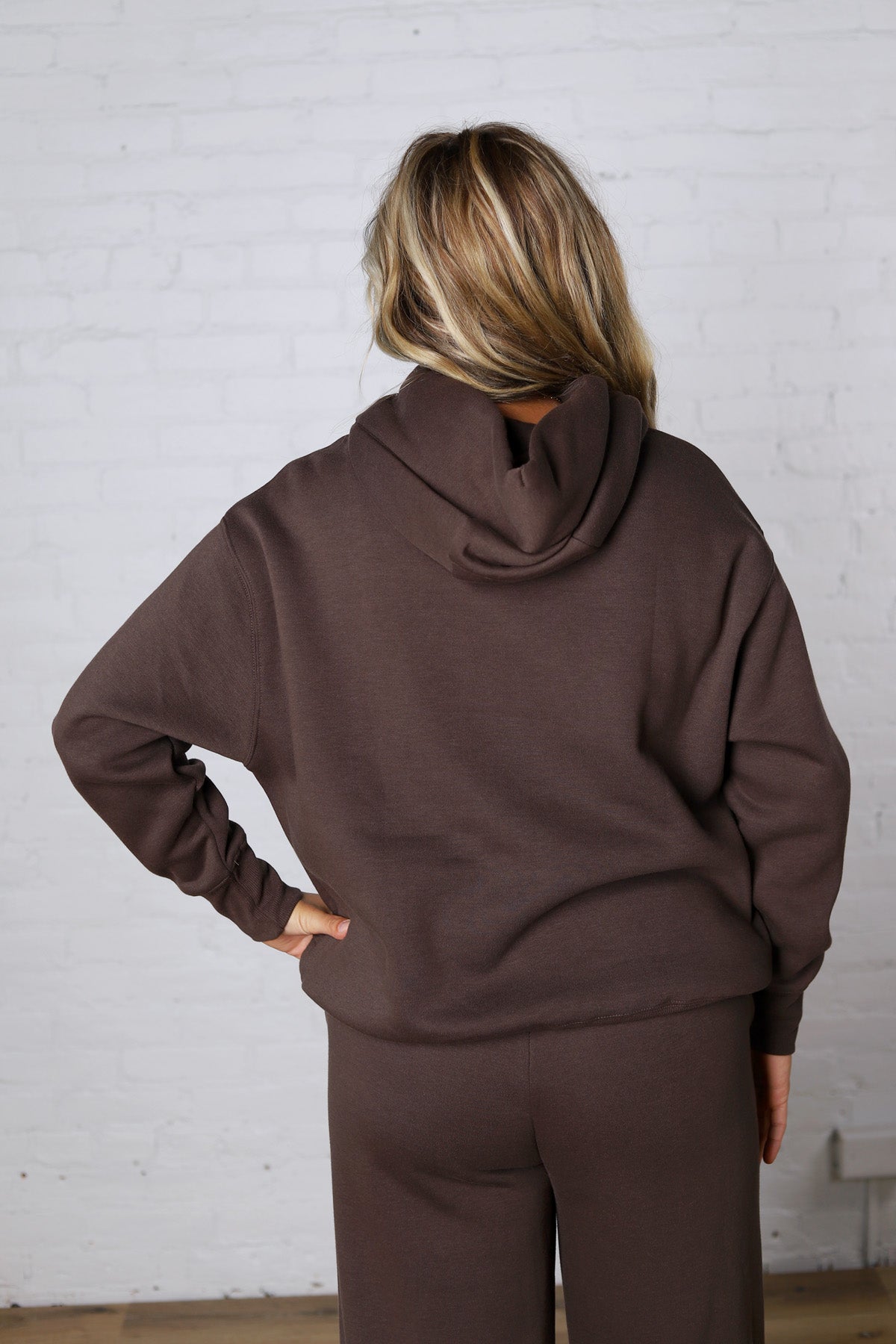 Kassidy Pullover Fleece Hoodie - Coffee Bean