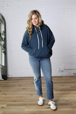 Kassidy Pullover Fleece Hoodie - Midnight Navy