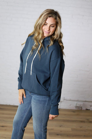 Kassidy Pullover Fleece Hoodie - Midnight Navy