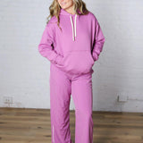 Kassidy Pullover Fleece Hoodie - Mulberry