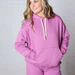 Kassidy Pullover Fleece Hoodie - Mulberry