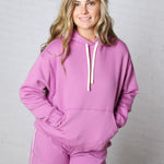 Kassidy Pullover Fleece Hoodie - Mulberry