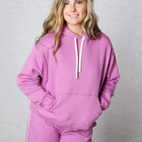 Kassidy Pullover Fleece Hoodie - Mulberry