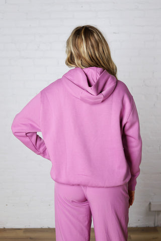 Kassidy Pullover Fleece Hoodie - Mulberry