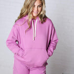 Kassidy Pullover Fleece Hoodie - Mulberry
